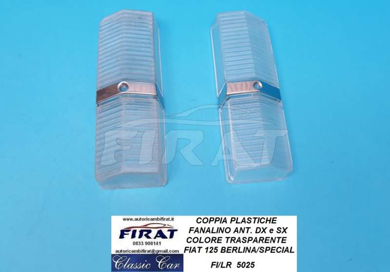 PLASTICA FANALINO FIAT 125 ANT. BIANCA